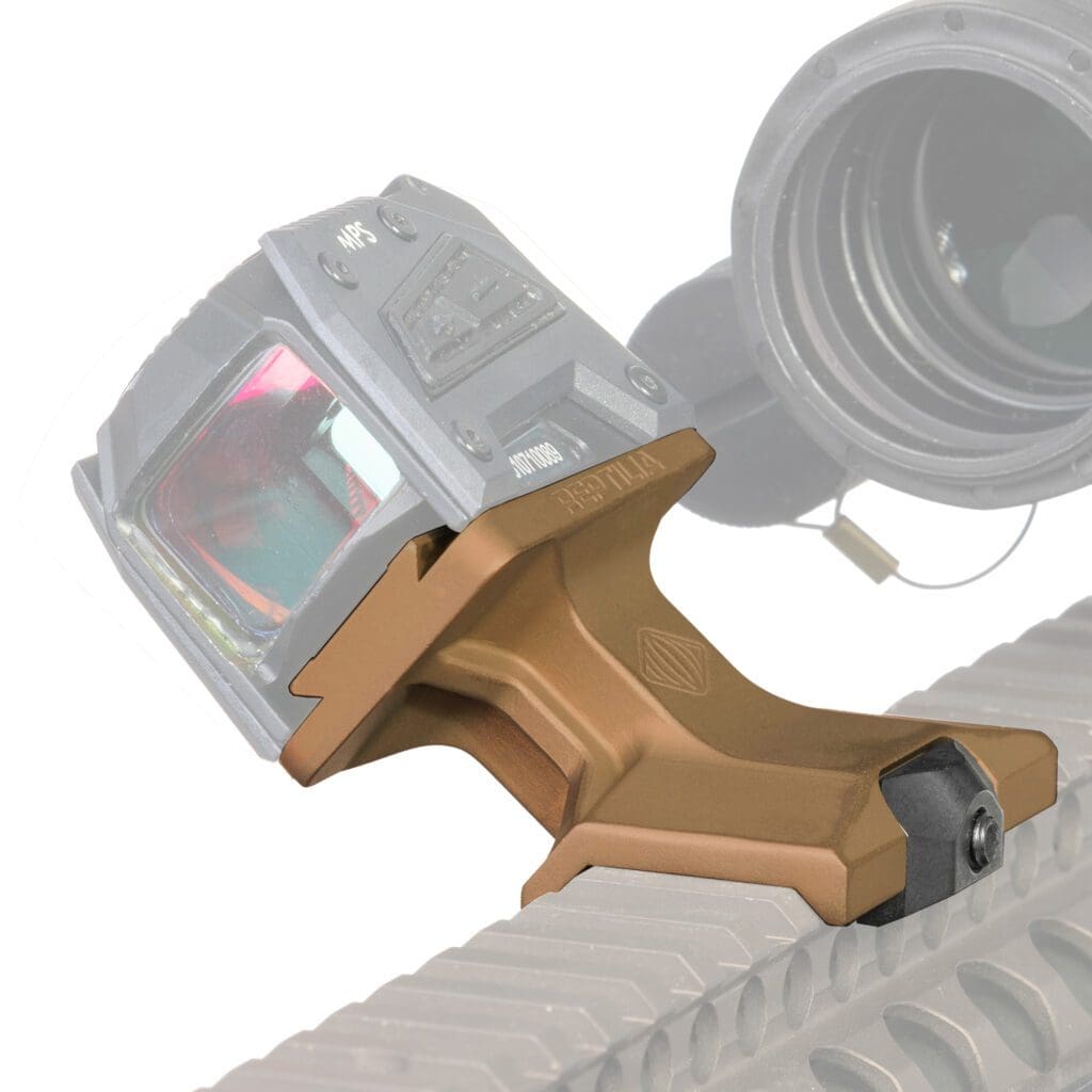 Montage déporté Reptilia Dot Mount réversible pour Aimpoint ACRO et Steiner MPS sur Picatinny