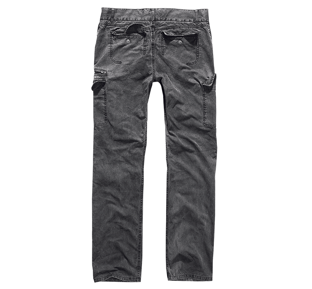 Pantalon Brandit Rocky Star coton 100 % coupe étroite teinture délavée coutures aux genoux