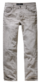 Jean Brandit Jake Denim coton extensible délavé à la pierre coupe droite et taille standard