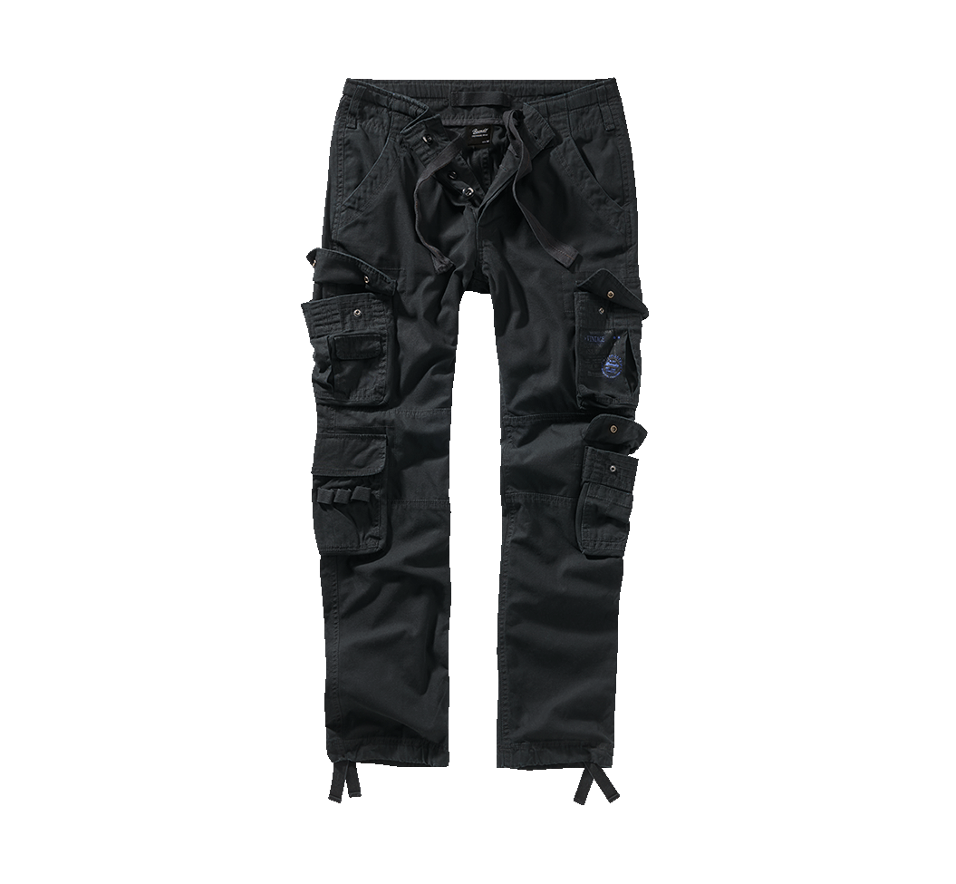Pantalon cargo Brandit Pure Slim Fit coton 100 % huit poches et taille réglable par cordon