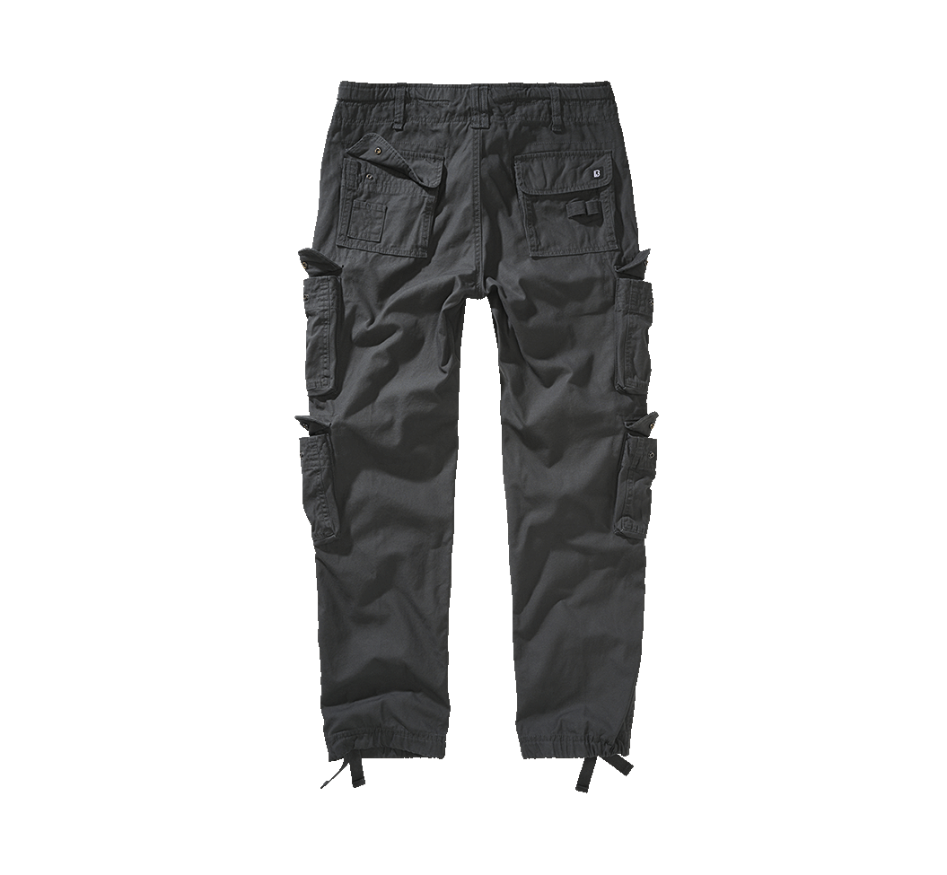 Pantalon cargo Brandit Pure Slim Fit coton 100 % huit poches et taille réglable par cordon