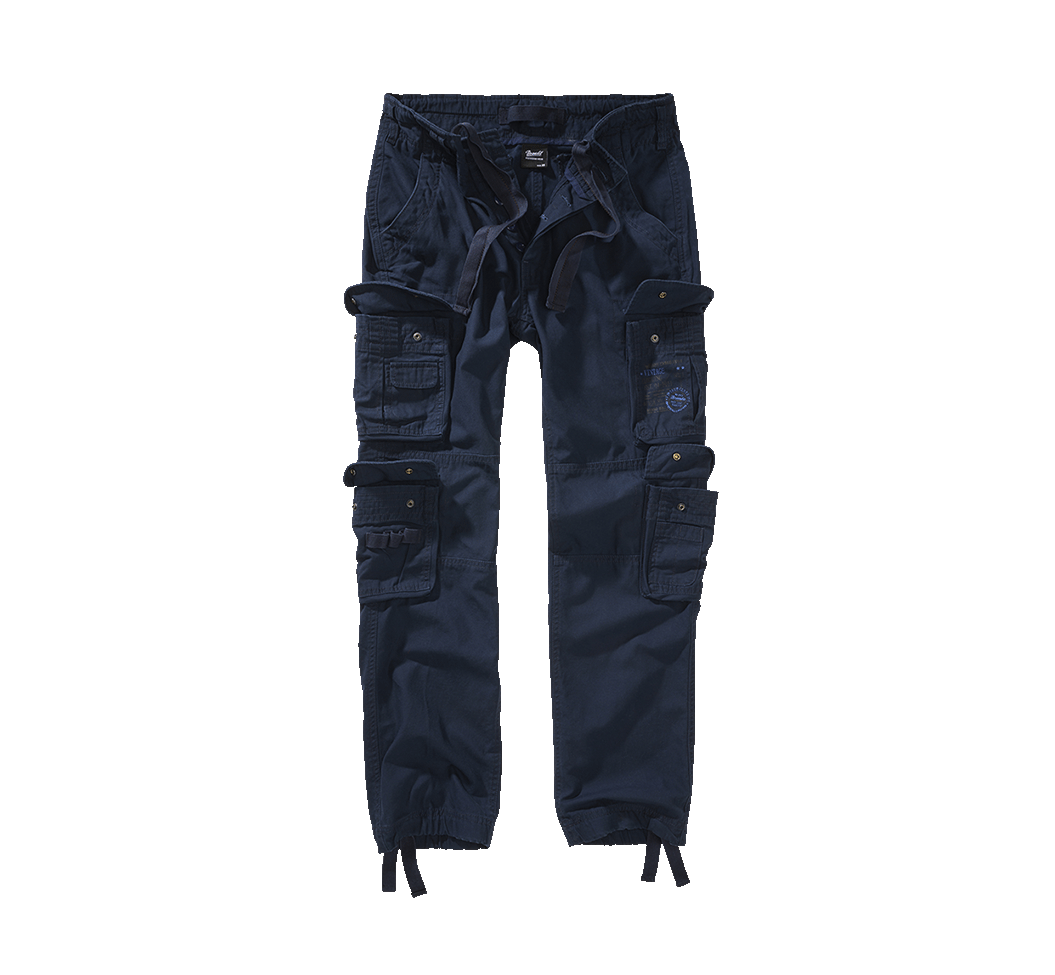 Pantalon cargo Brandit Pure Slim Fit coton 100 % huit poches et taille réglable par cordon