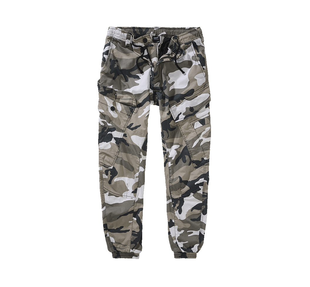 Pantalon Brandit Ray Vintage coton léger assise renforcée six poches et bas resserrés