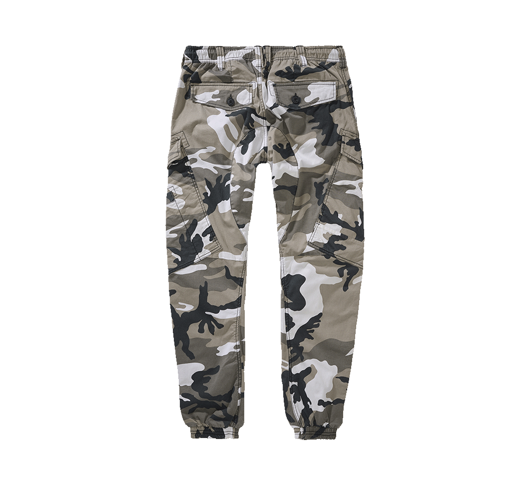 Pantalon Brandit Ray Vintage coton léger assise renforcée six poches et bas resserrés