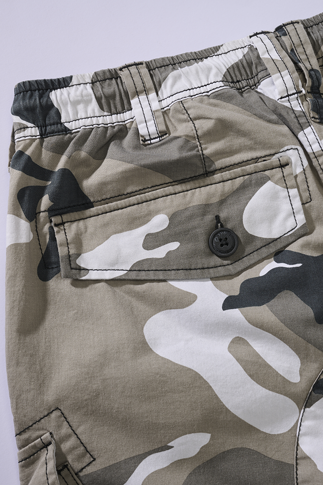 Pantalon Brandit Ray Vintage coton léger assise renforcée six poches et bas resserrés