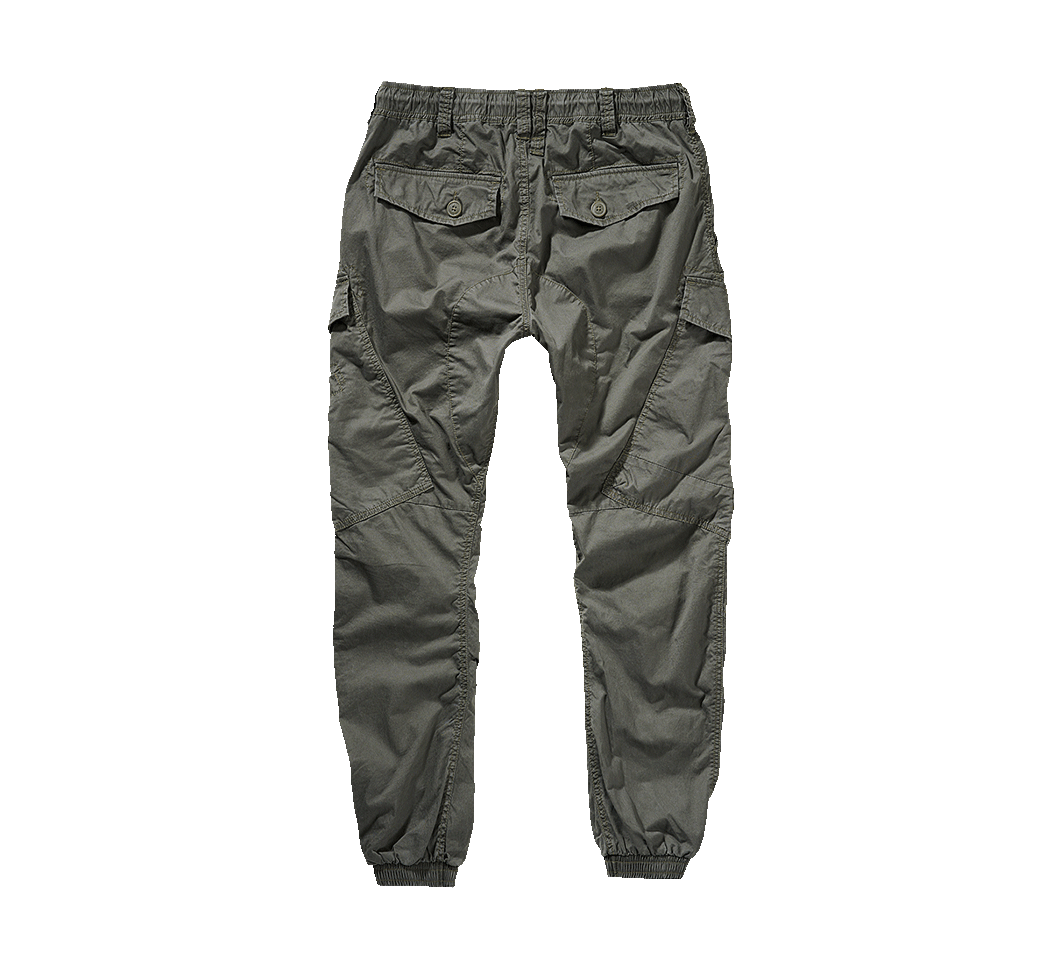 Pantalon Brandit Ray Vintage coton léger assise renforcée six poches et bas resserrés