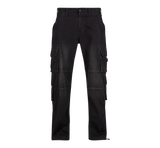 Pantalon cargo Brandit Denim coton-polyester huit poches rapportées et bas à cordon