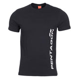T-shirt imprimé Pentagon Vertical en coton ring-spun 190 g/m² coupe confort