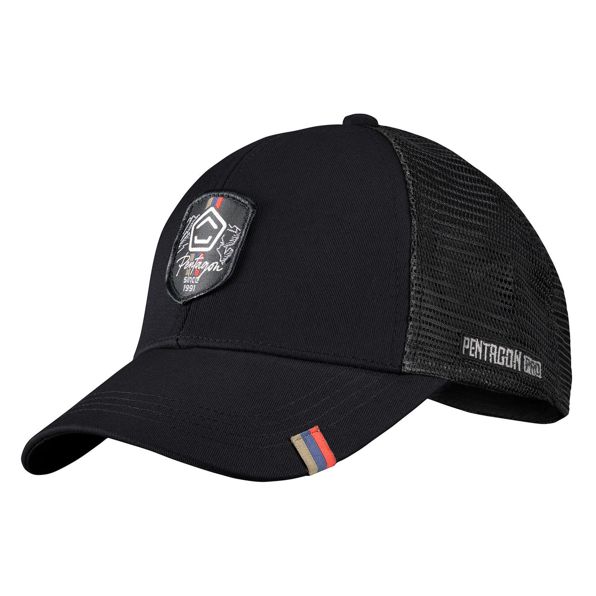 Casquette Pentagon Revenant Trucker coton et filet polyester avec écusson blason