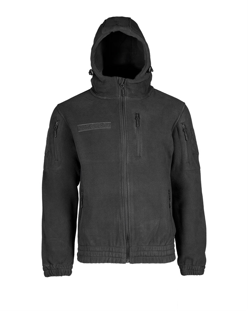 Veste polaire Mil-Tec Gen.II Fleece 380 g/m² avec capuche et renforts coudes polyester