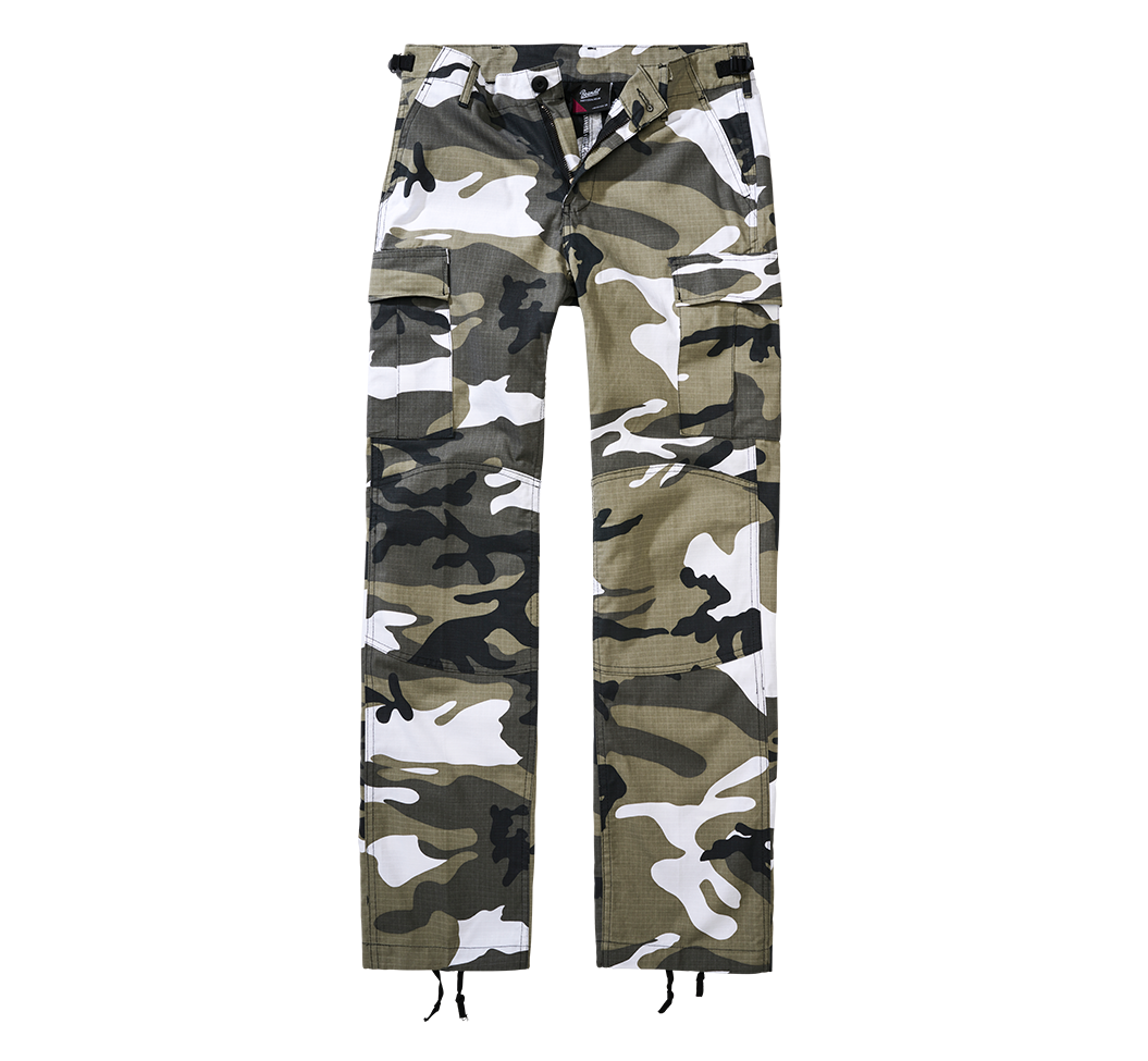 Pantalon Brandit BDU coupe femme en coton ripstop déperlant genoux et assise renforcés