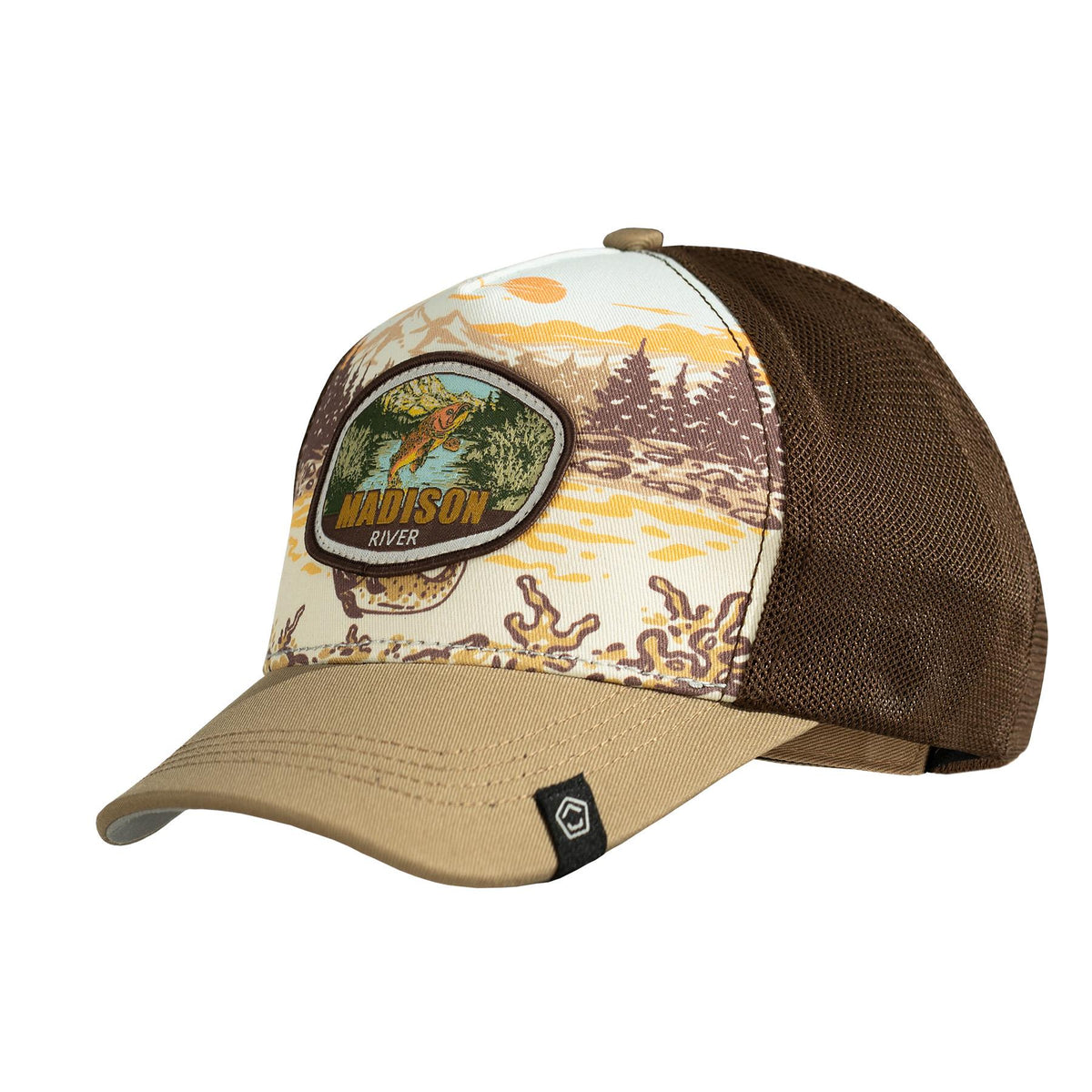 Casquette Pentagon Adventure Angler 5 panneaux coton et filet polyester aéré