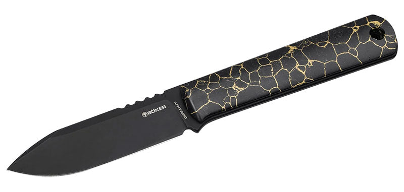 Couteau de cou Boker BFF Packlite TruStone Black acier MagnaCut lame 65 mm