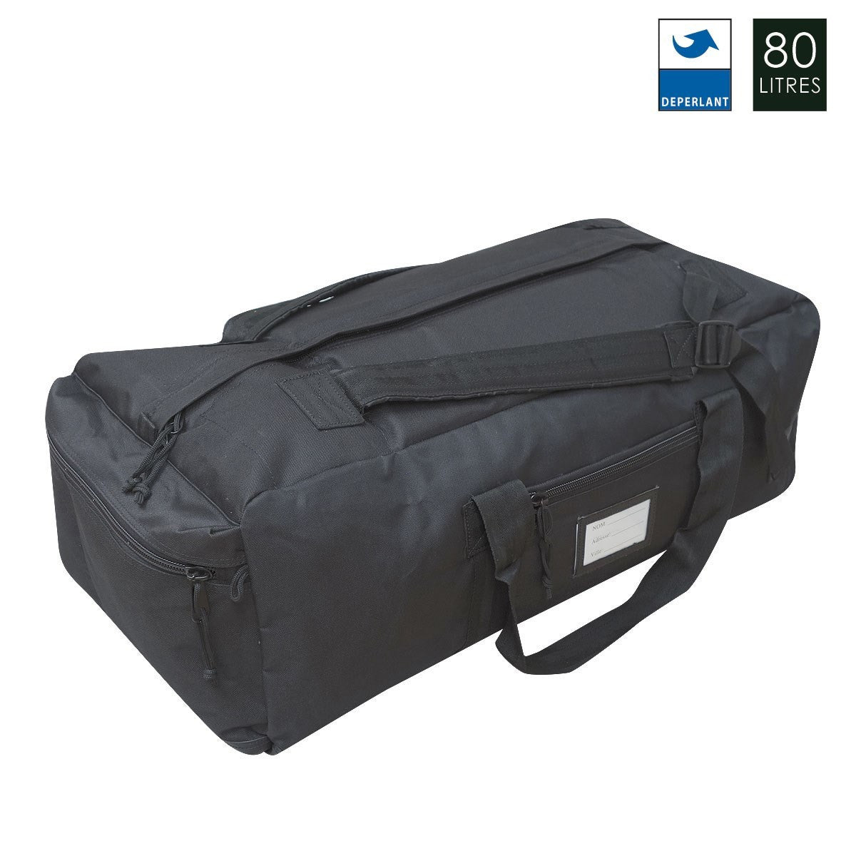 Sac de voyage OPEX Commando 80 litres en polyester déperlant à double curseur