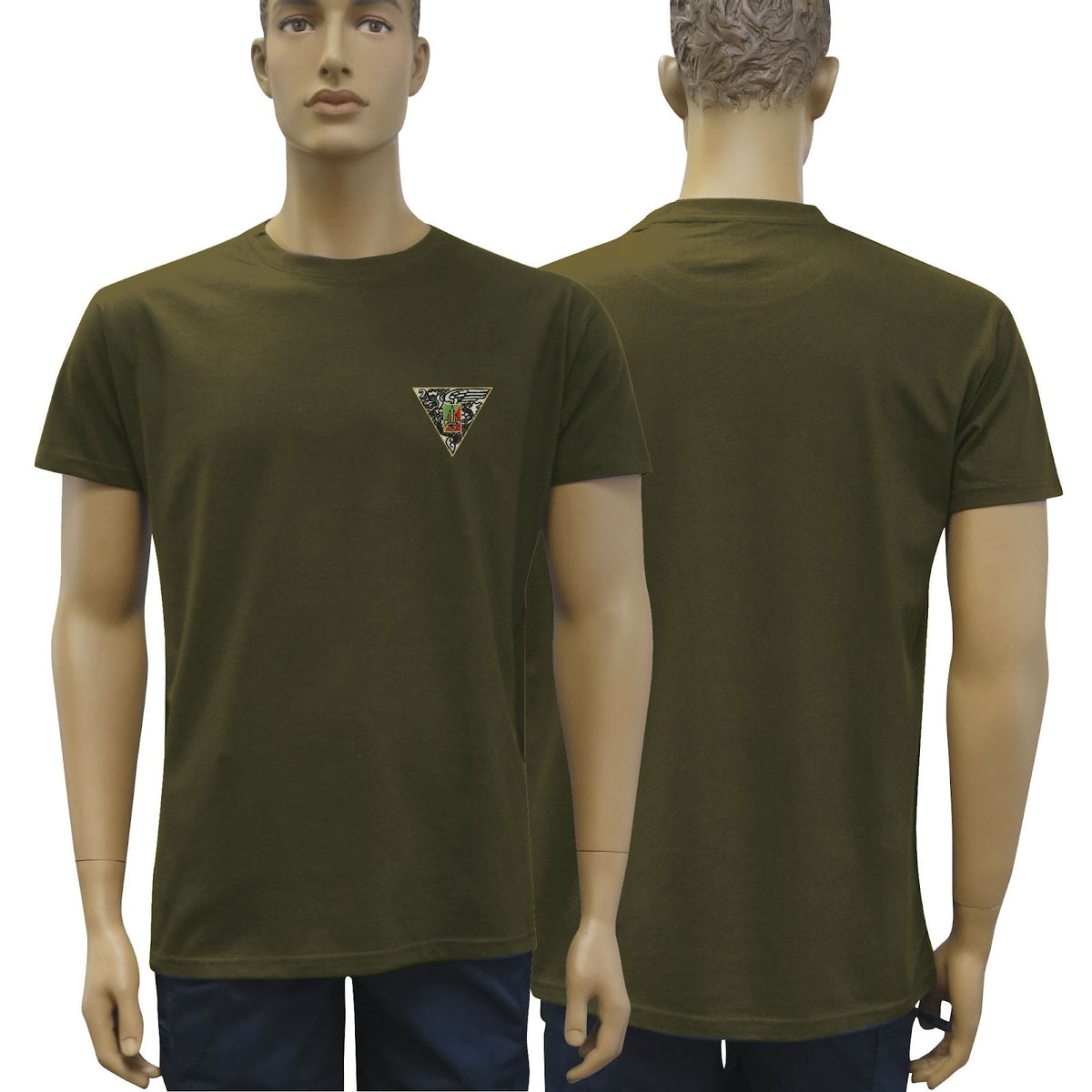 T-shirt uni OPEX brodé 2e REP ou Légion coton peigné 180 g/m² appliqué à chaud