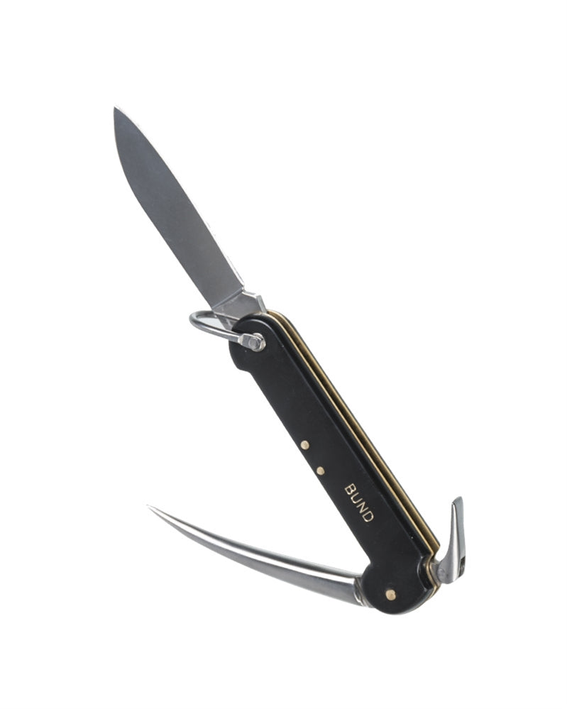 Couteau de bord type Bundeswehr Mil-Tec lame 8 cm en acier inoxydable avec épissoir