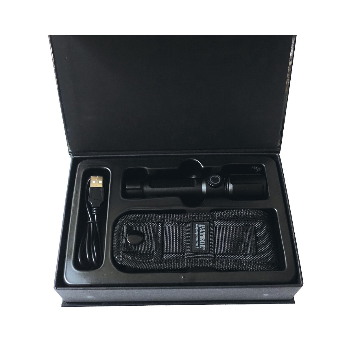 Lampe torche OPEX P13 rechargeable USB-C six modes portée 163 m avec étui