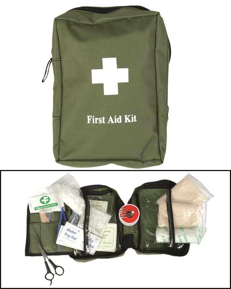 Trousse de premiers secours Mil-Tec grand modèle 19 x 14 x 6,5 cm à compartiment