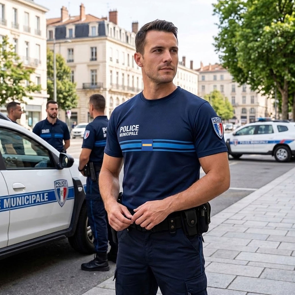 Polo Police Municipale Patrol Equipement maille piquée Cooldry 180 g/m² porte-grade