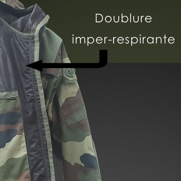 Veste de combat OPEX Guérilla imper-respirante rip-stop 220 g/m² à aérations