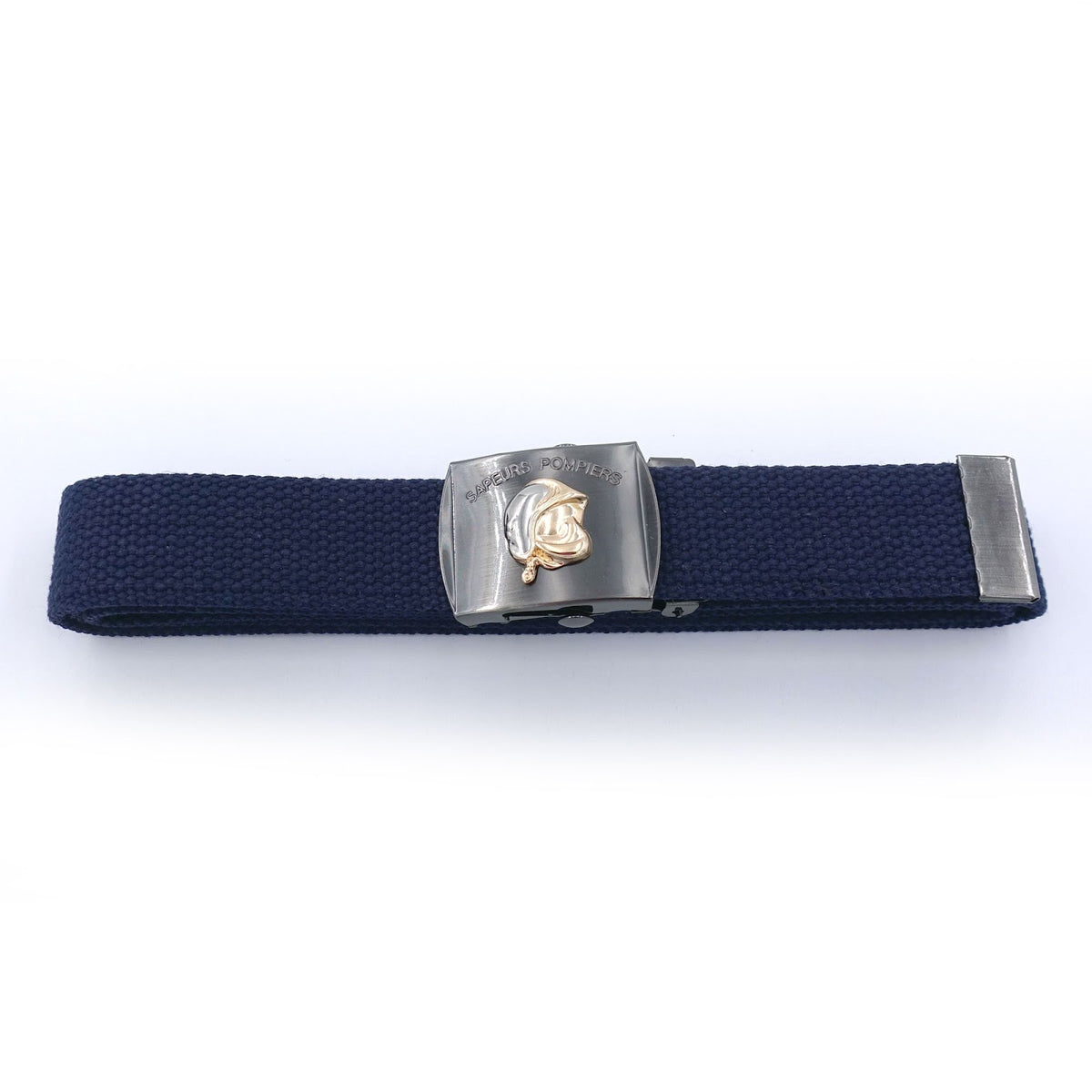 Ceinture Patrol Equipement sangle toile 140 x 3,2 cm casque F1 soudé sur la boucle