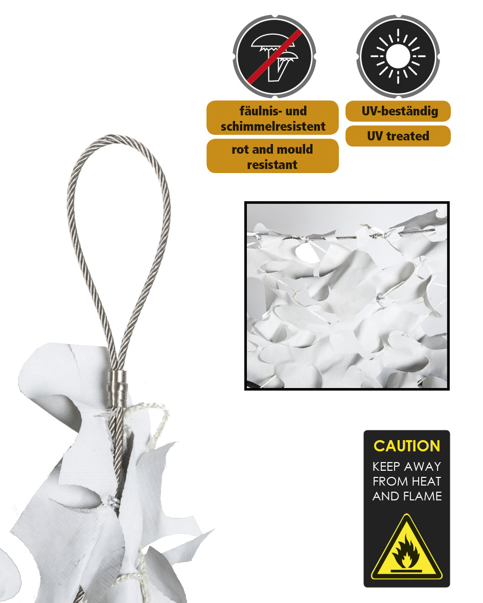 Filet de camouflage Mil-Tec Shadow Sail 3 x 4 m en polyester ripstop, ombrage 70 à 80 %