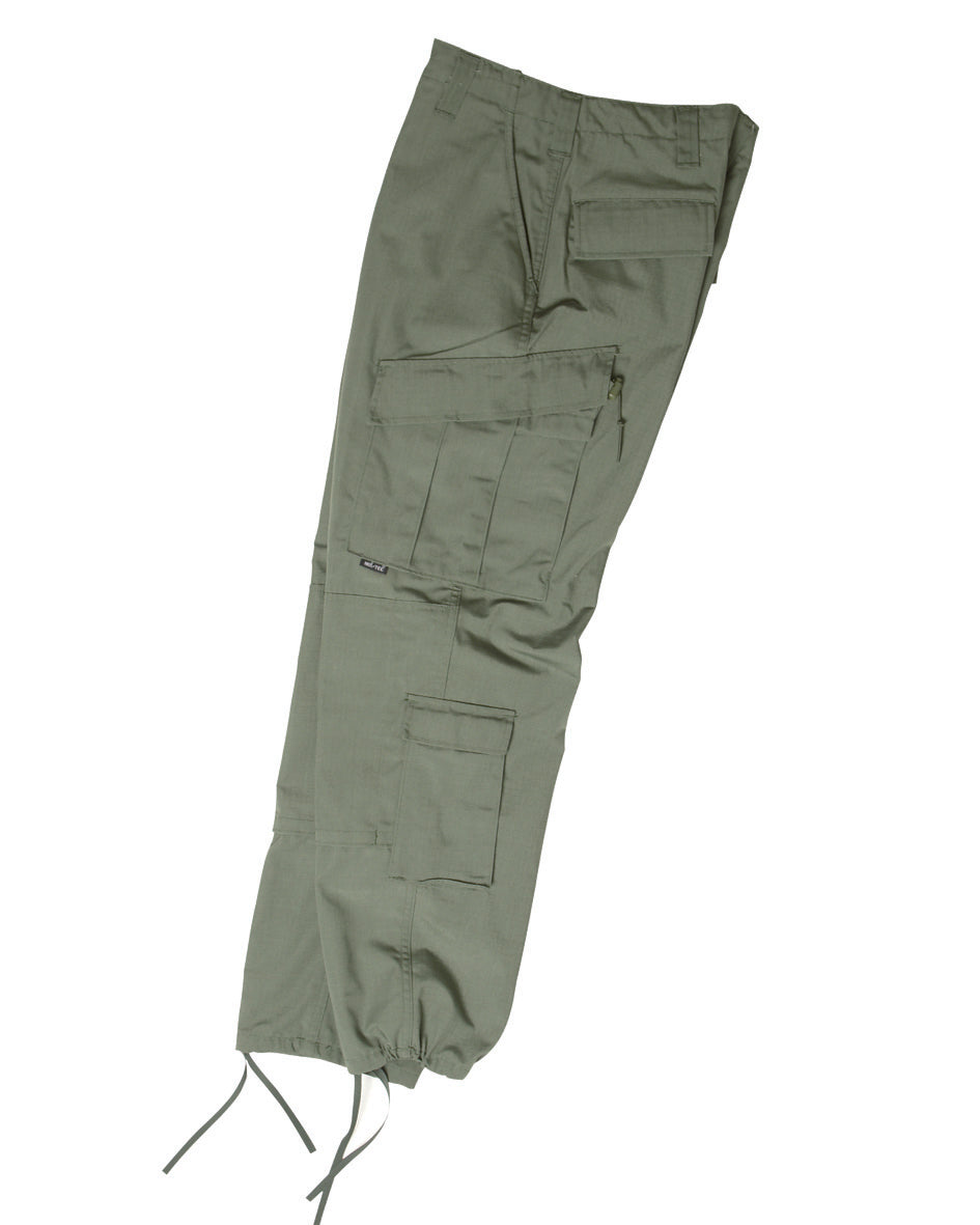 Pantalon de combat Mil-Tec type ACU en coton ripstop avec huit poches et fond renforcé