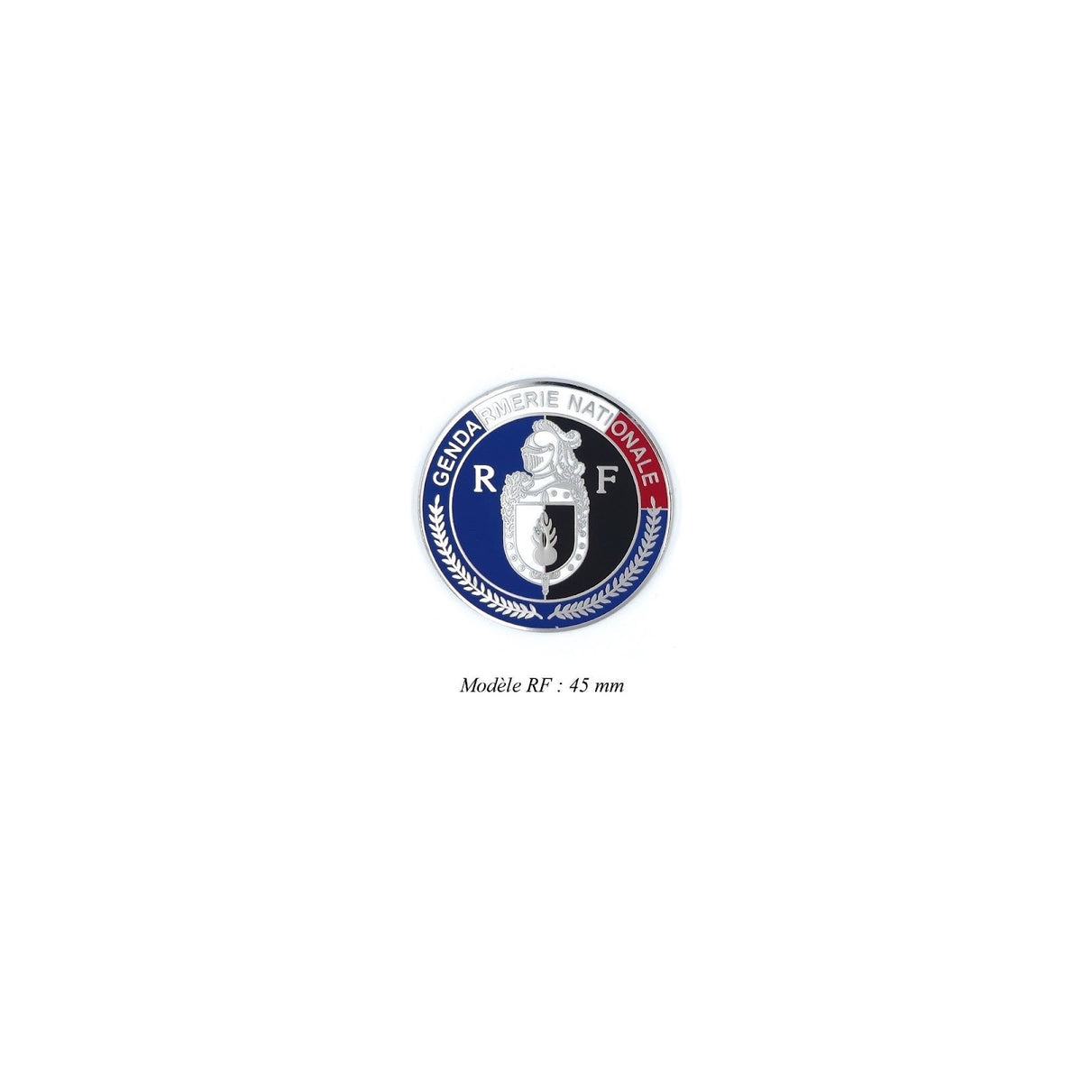 Porte-carte Patrol Equipement Gendarmerie cuir et polyester avec chaîne et médaille