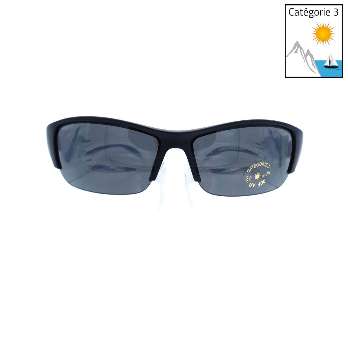 Lunettes de soleil monture TR90 verres 2 mm antibuée et traités antirayures
