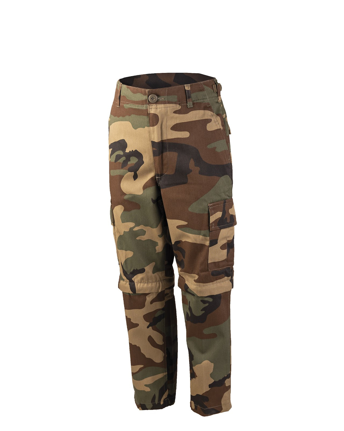 Pantalon de combat enfant type BDU Mil-Tec polycoton jambes amovibles fond renforcé