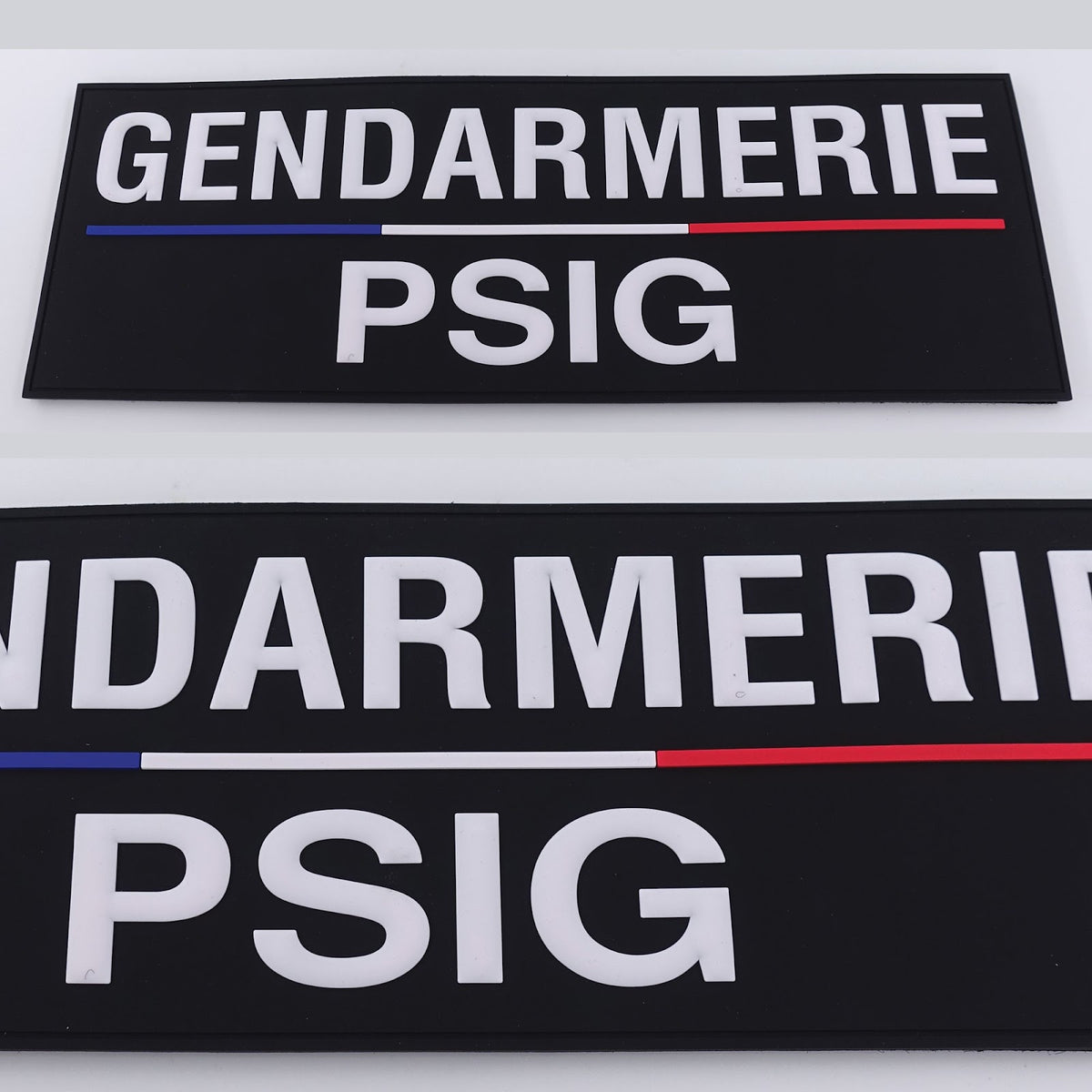 Bandeau d'identification souple Patrol Equipement Rubber haute densité lettres en relief