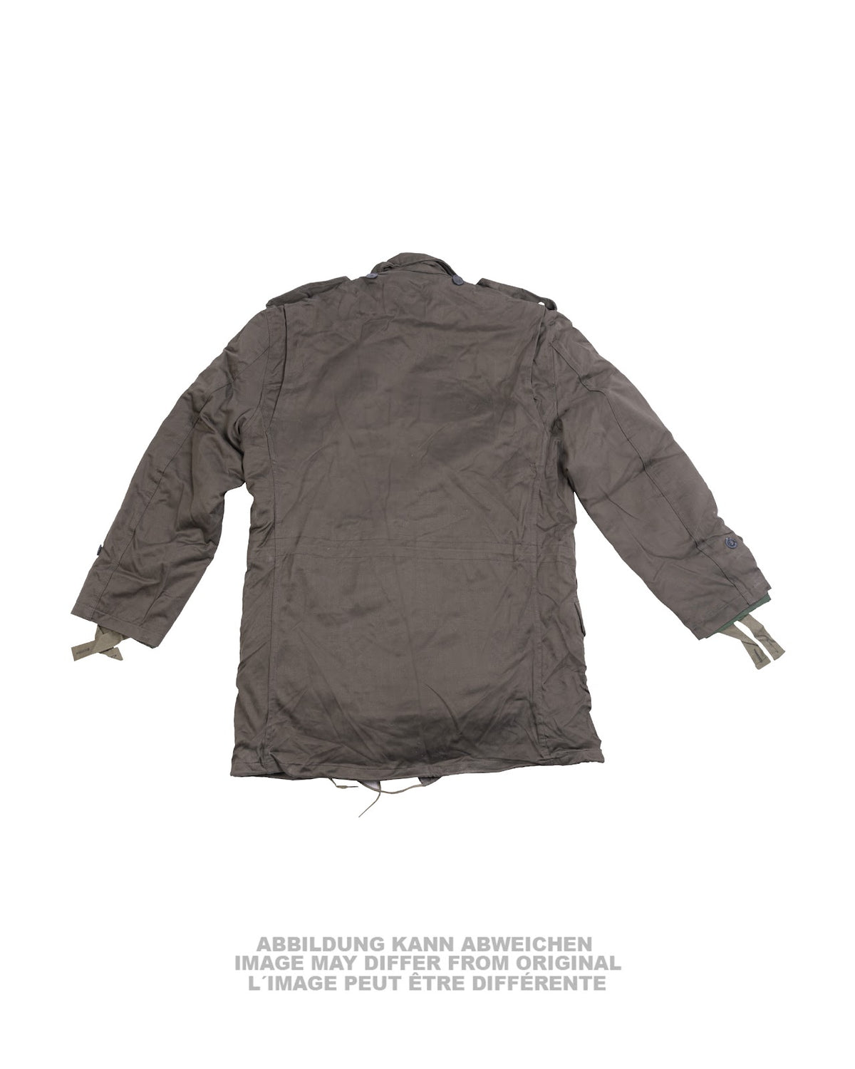 Veste M65 grecque en coton à fermeture à glissière et doublure, stock ancien
