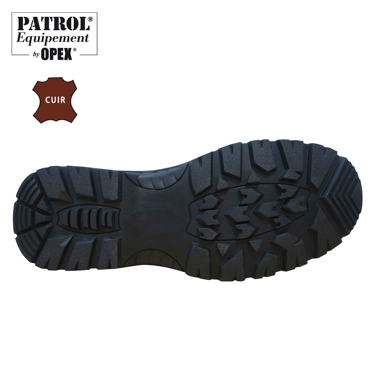 Chaussures de combat Patrol Equipement cuir et polyester 900D à coque acier
