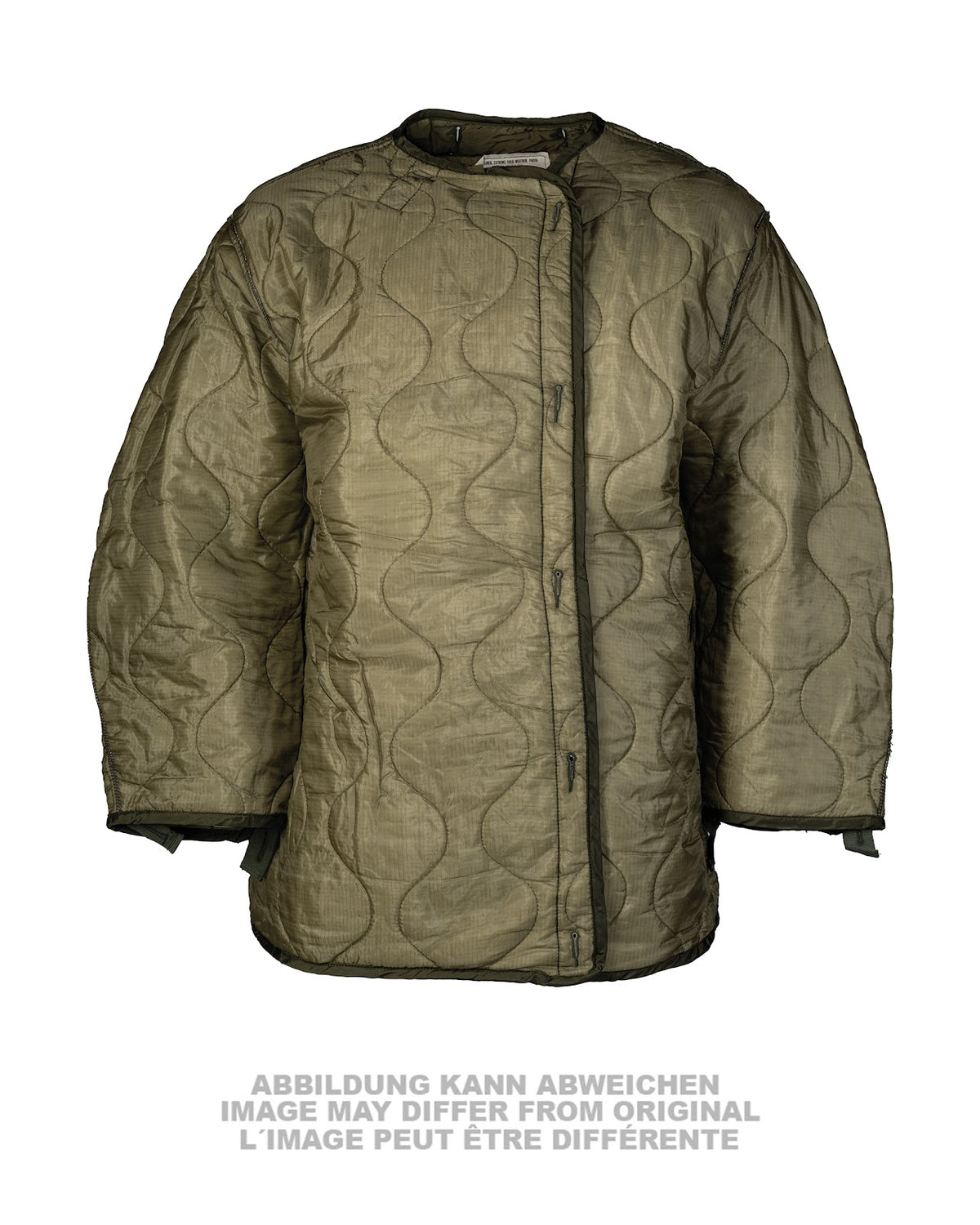 Doublure de parka M65 type américain en nylon ouaté, stock ancien jamais porté