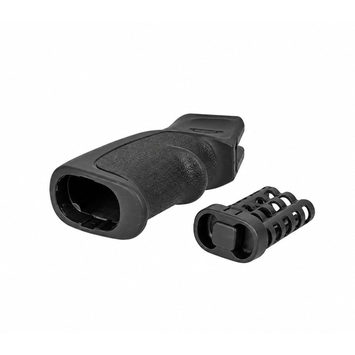 Poignée pistolet DLG Tactical caoutchoutée renfort interne 85 g compartiment étanche