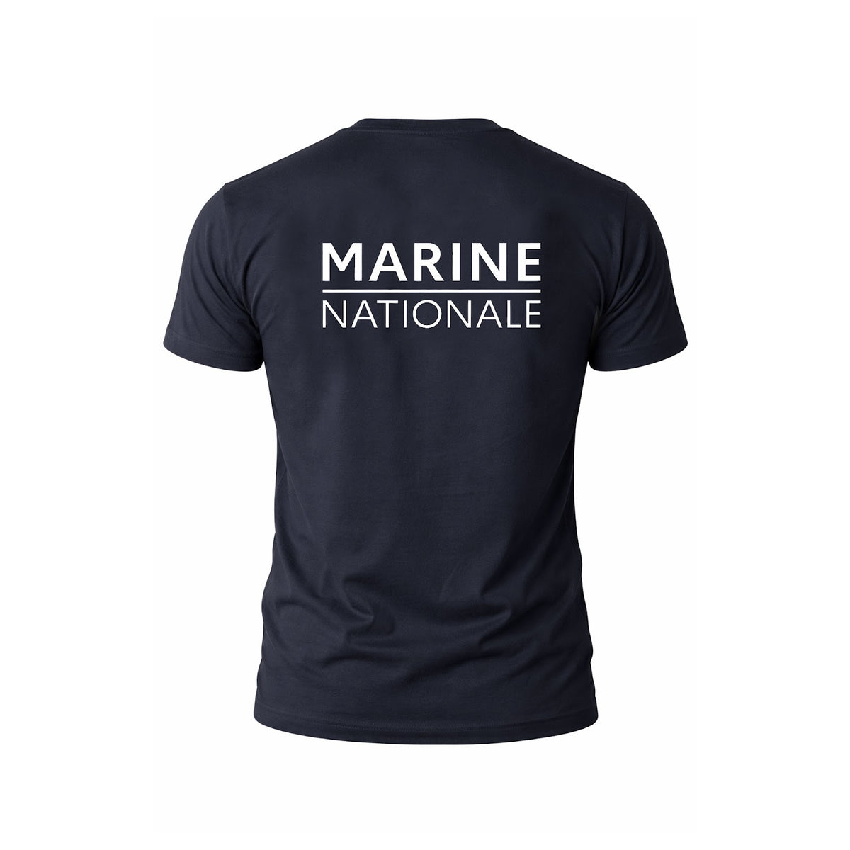 T-shirt imprimé Marine Nationale en coton peigné 150 g/m² manches courtes