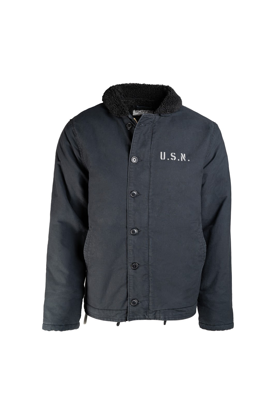 Blouson type US Navy N-1 Mil-Tec en coton avec doublure peluche et glissière métallique