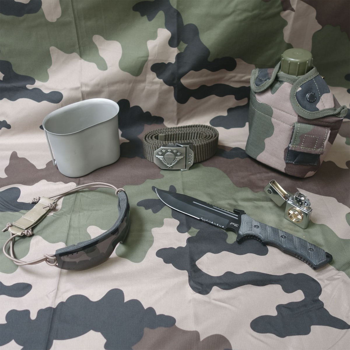 Poignard à lame fixe en acier inoxydable 420 de 16 cm manche G10 avec étui