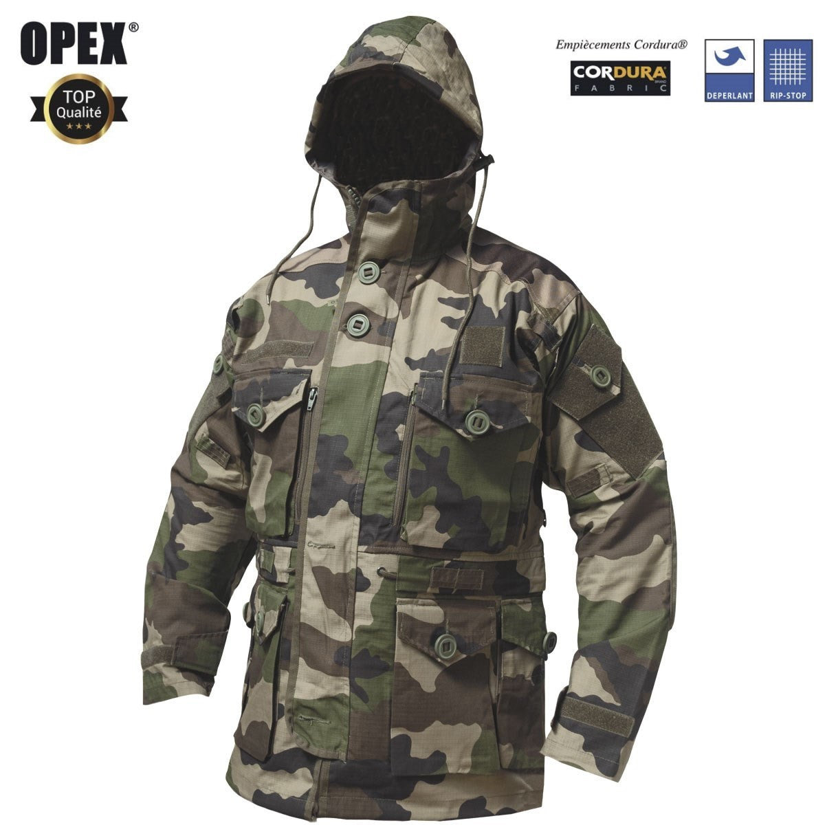 Veste de combat OPEX Guérilla imper-respirante rip-stop 220 g/m² à aérations