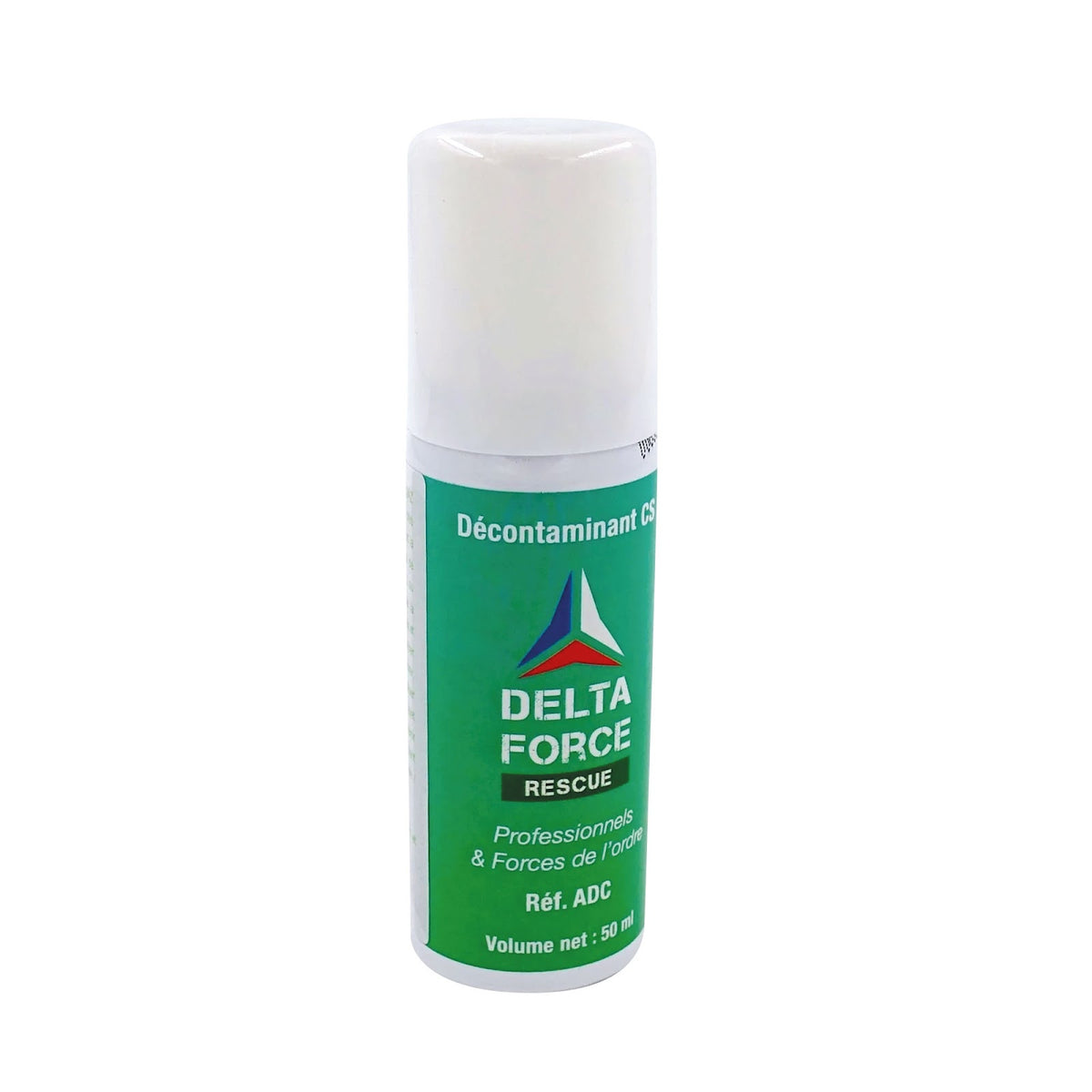 Spray décontaminant Delta Force CS de première urgence fabrication française