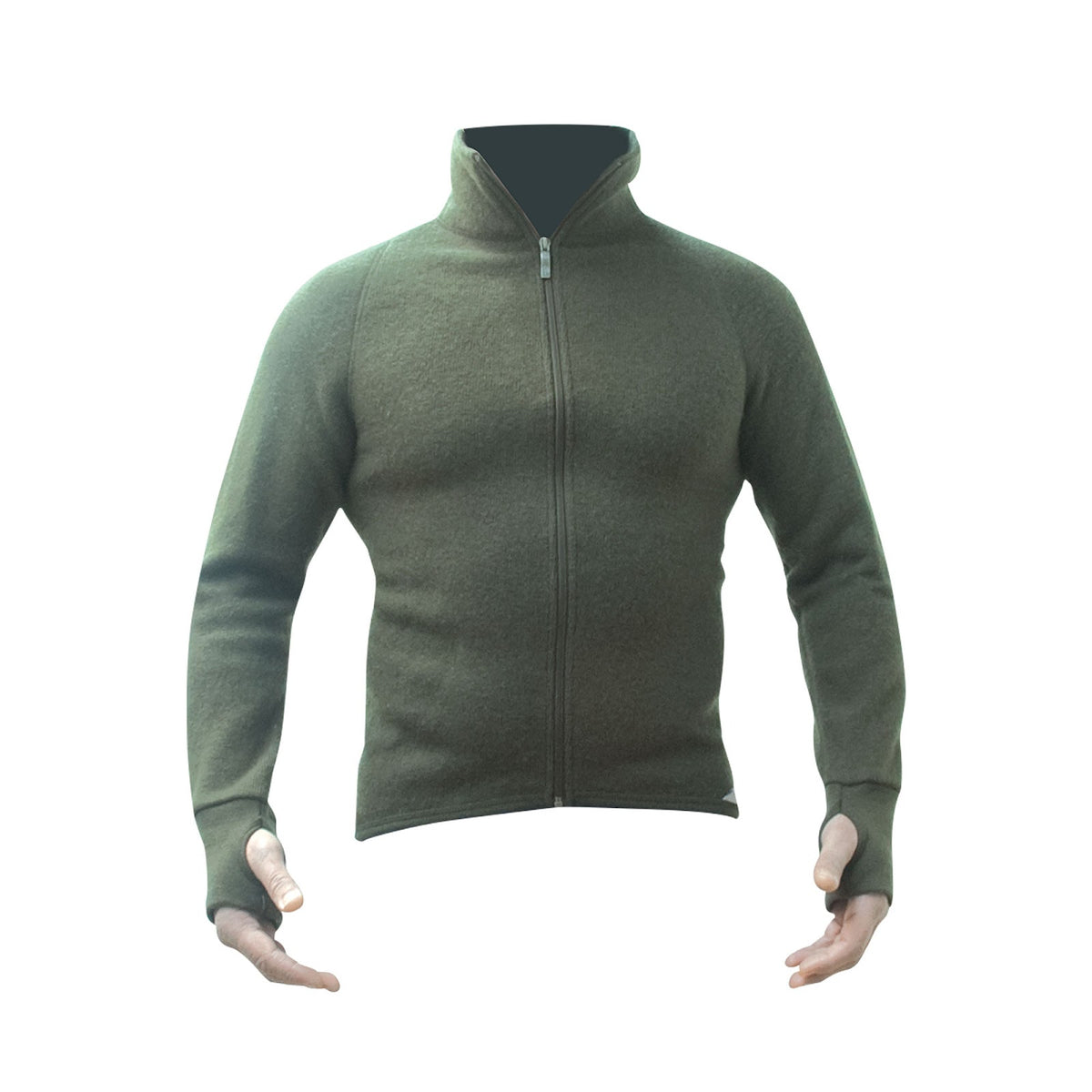 Veste chaude Artica Trek laine Mérinos 400 g/m² col montant à glissière dos allongé