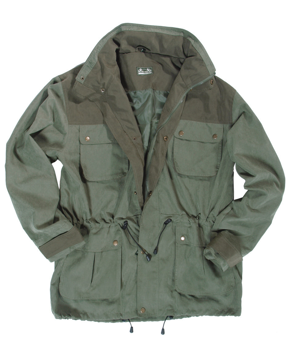 Veste tactique Mil-Tec silencieuse en polyester-nylon avec capuche intégrée au col