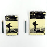 Carnet étanche OPEX cinquante pages résistant à l'eau crayon inclus deux formats