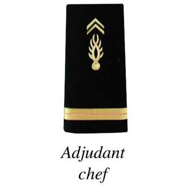 Fourreaux de grade Patrol Equipement gendarmerie mobile plastifiés 11 x 5 cm