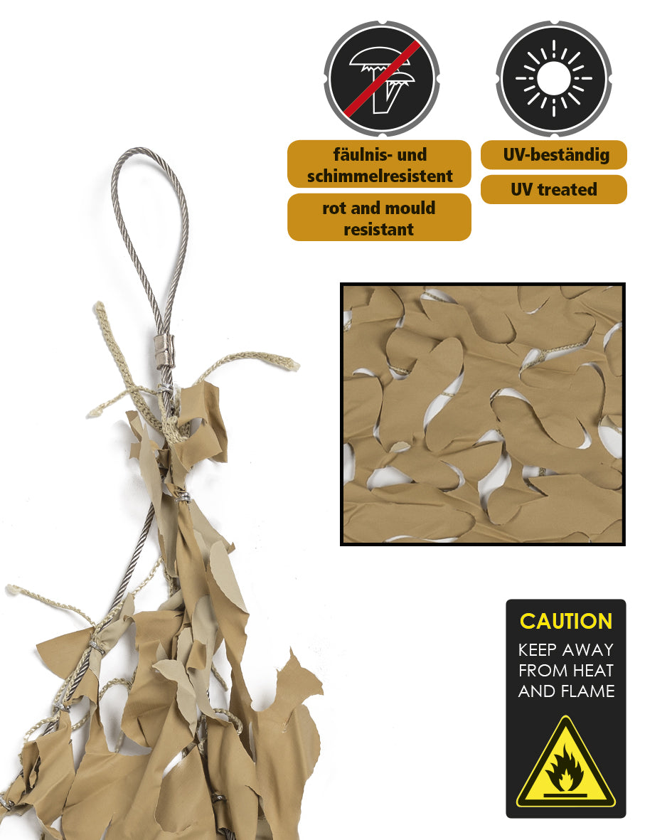 Filet de camouflage Mil-Tec Shadow Sail 4 x 4 m en polyester ripstop 3,6 kg