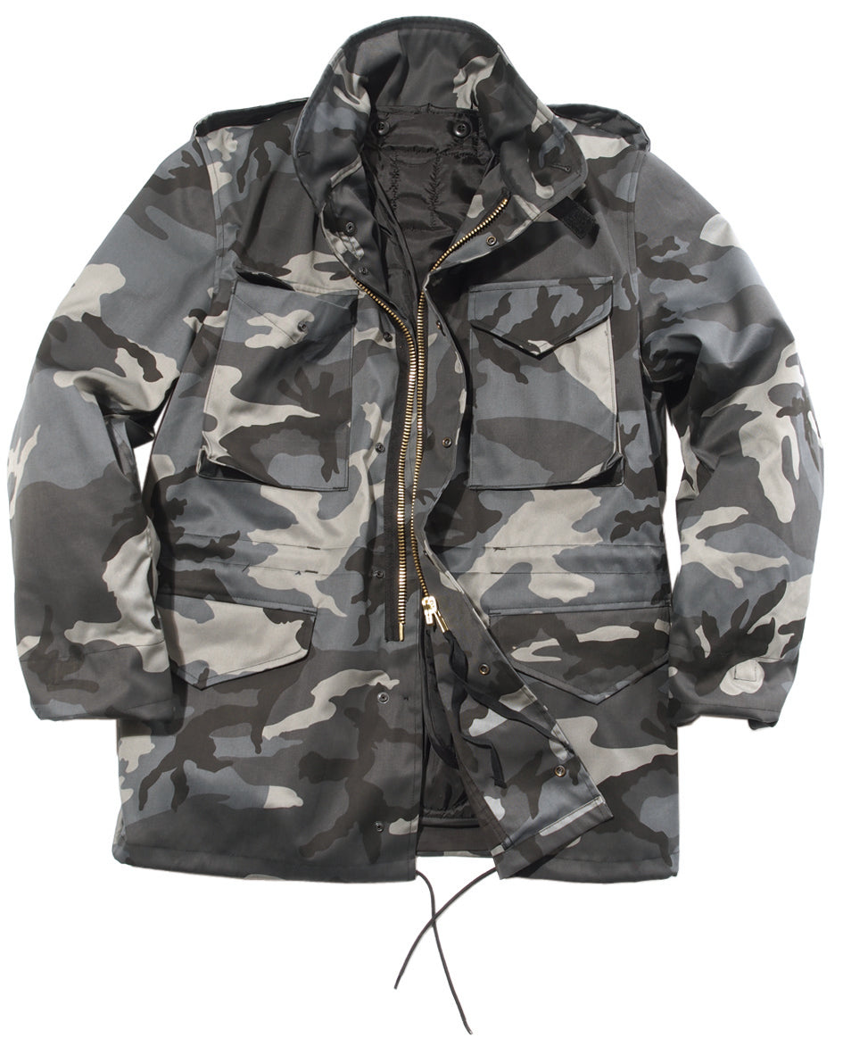 Veste de combat Mil-Tec type US M65 en polycoton avec doublure ouatée 170 g/m²