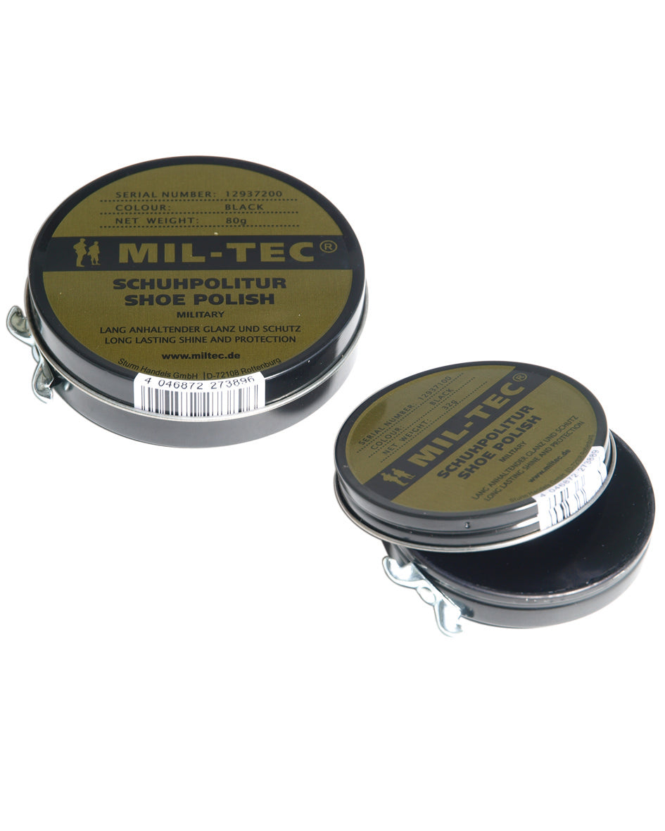 Cirage Mil-Tec en boîte de 32 g pour entretien et brillance durable du cuir lisse