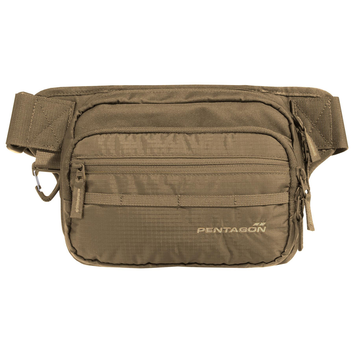 Banane de portage discrète Pentagon Runner 100 % polyester YKK 21 × 16 × 9 cm