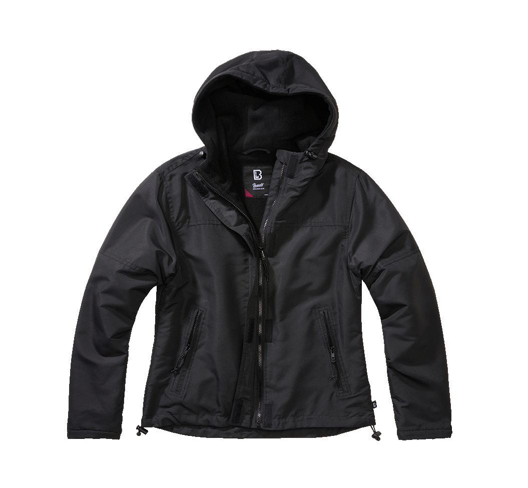 Veste coupe-vent Brandit coupe femme doublée polaire capuche et poches à glissière
