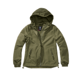 Veste coupe-vent Brandit coupe femme doublure filet respirante capuche à cordon